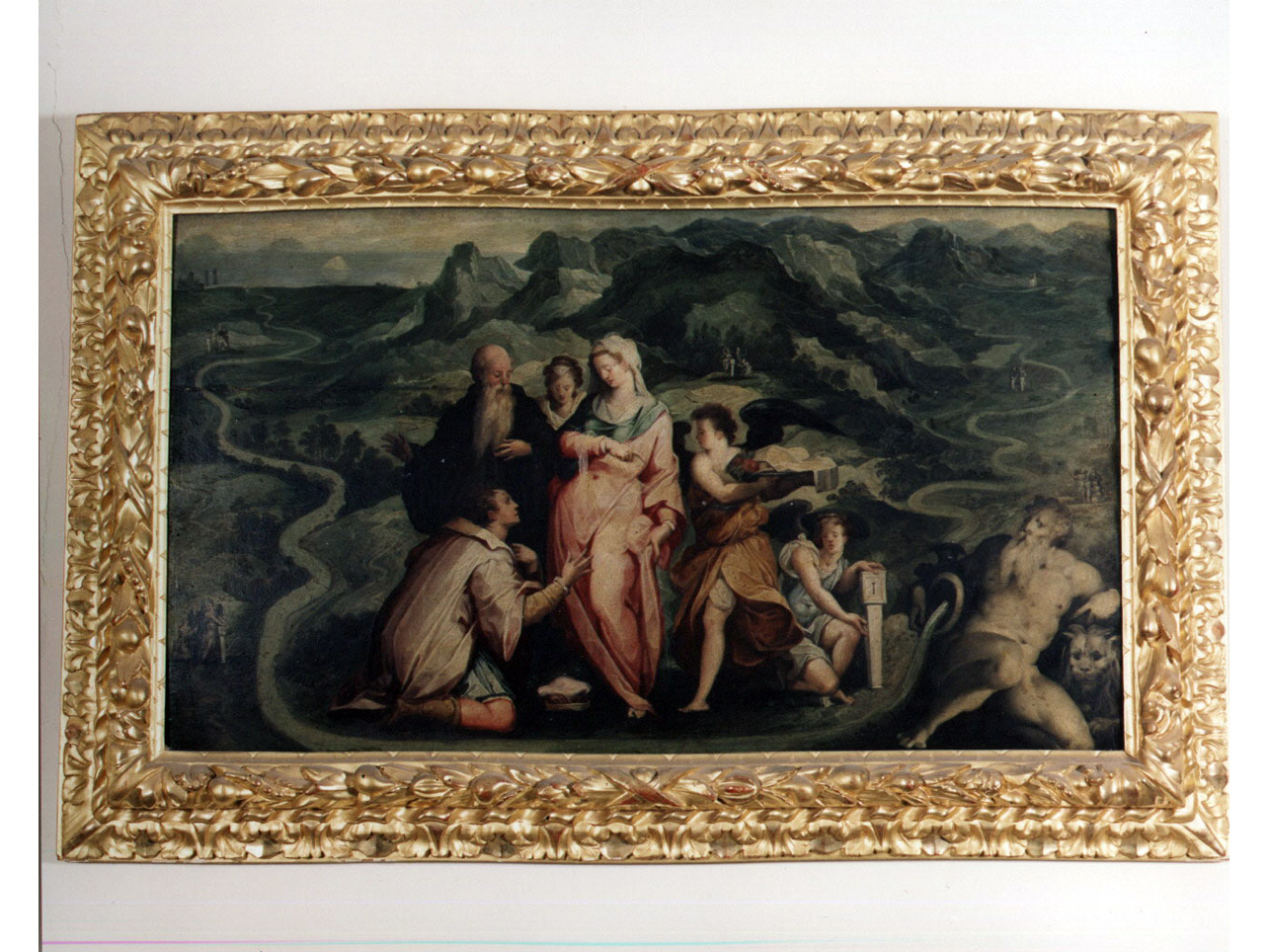 visione di San Romoaldo (dipinto) di Gherardi Cristoforo detto Doceno (sec. XVI)