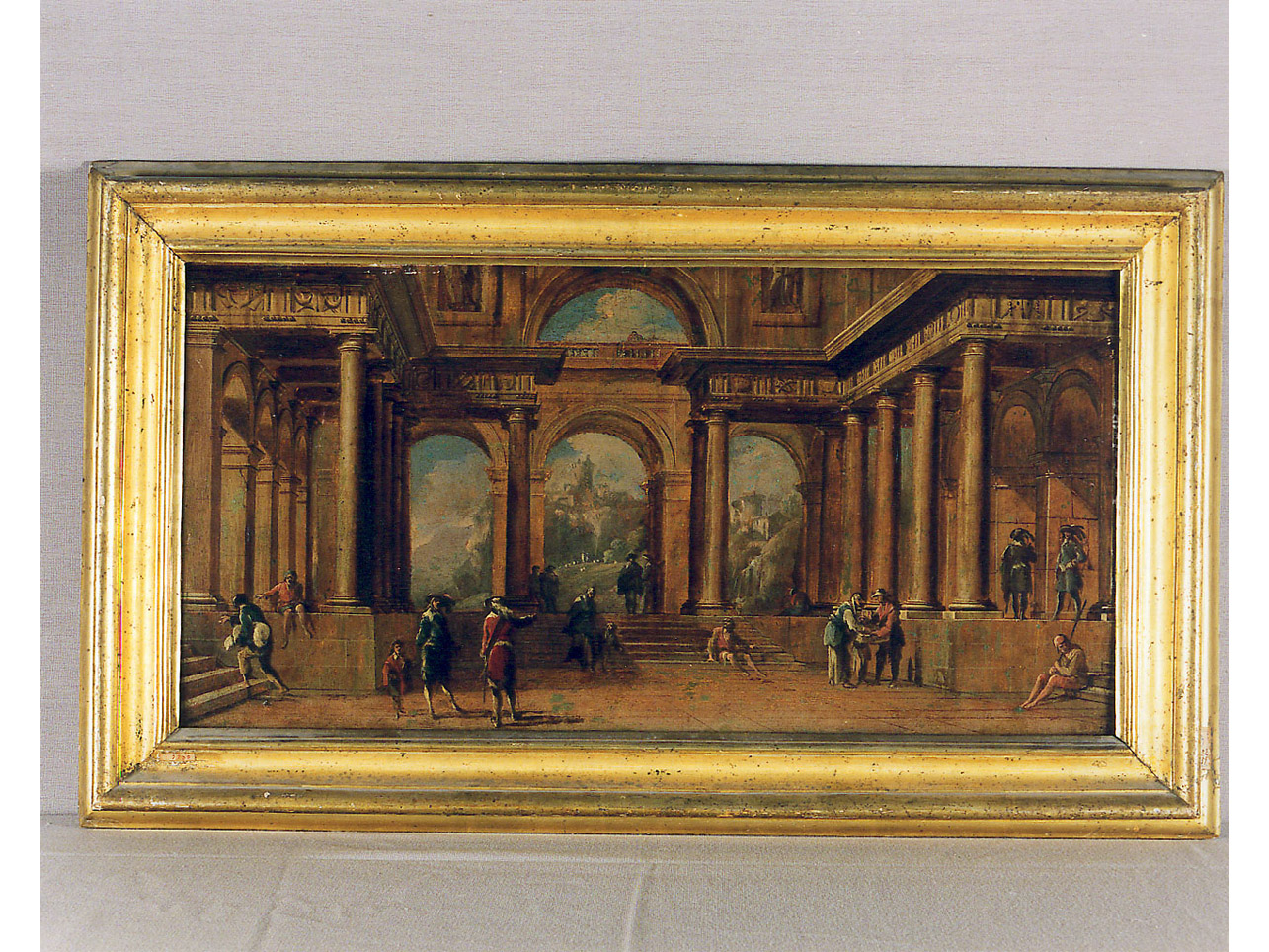 paesaggio con architetture (dipinto) di Codazzi Viviano, Gargiulo Domenico detto Micco Spadaro (sec. XVII)