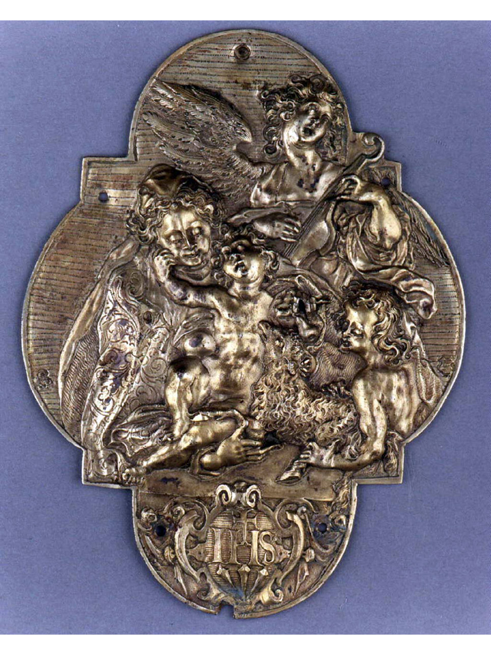 Madonna con Bambino e San Giovannino (placca) - bottega fiamminga (primo quarto sec. XVII)