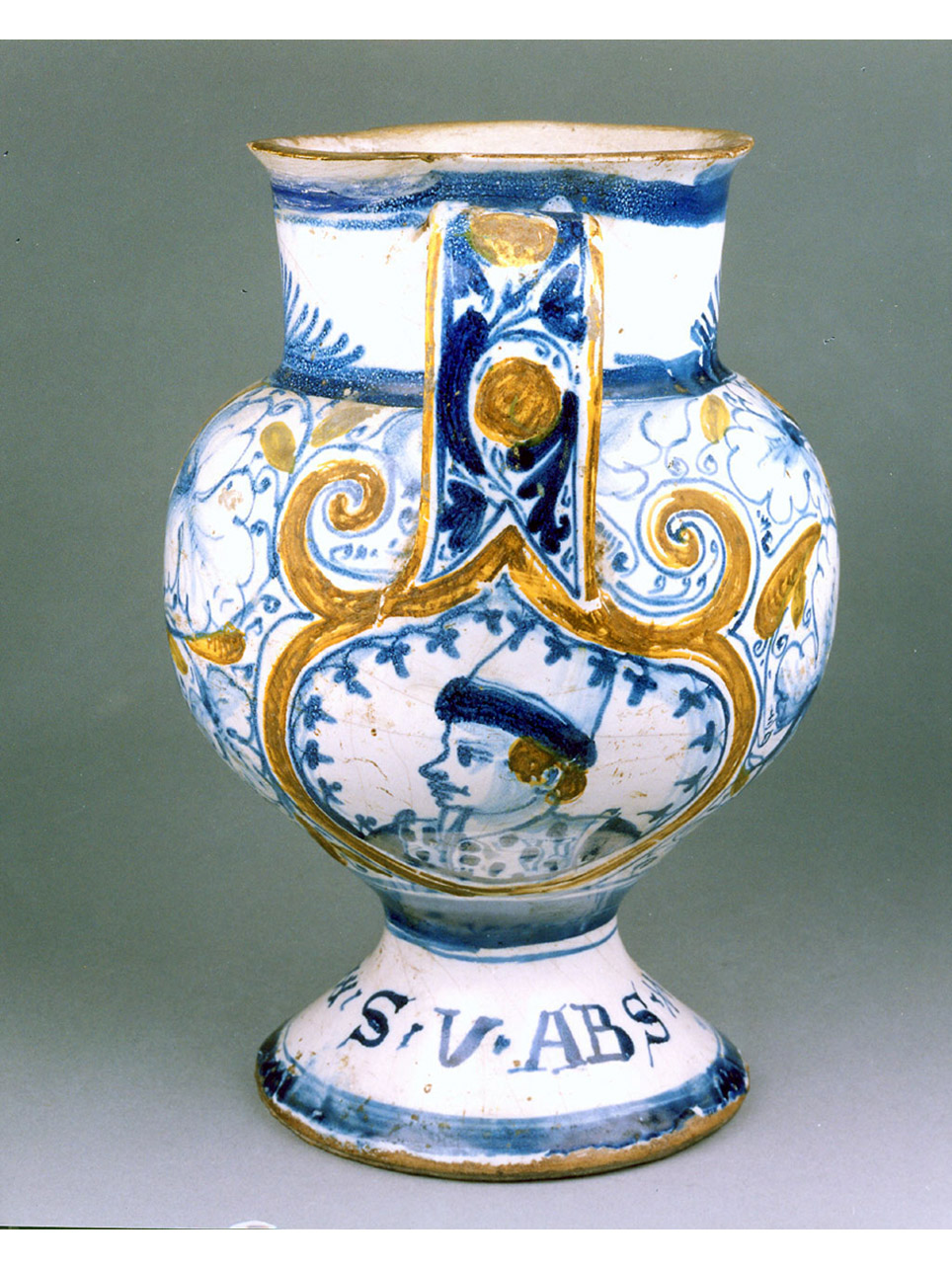 testa d'uomo (brocca) - manifattura di Faenza (seconda metà sec. XVII)