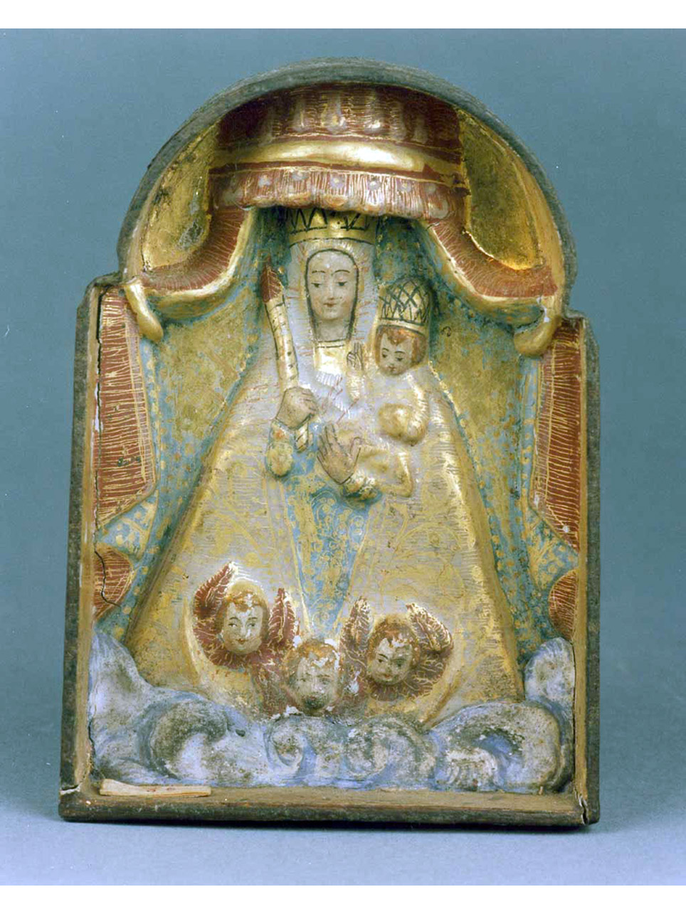 Madonna con Bambino e angeli (pace) - bottega Europa centro-orientale (sec. XVIII)