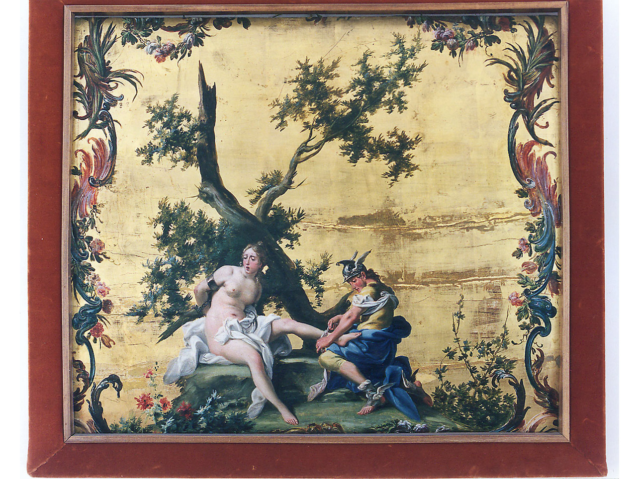 Perseo libera Andromeda (dipinto) di Falciatore Filippo (sec. XVIII)