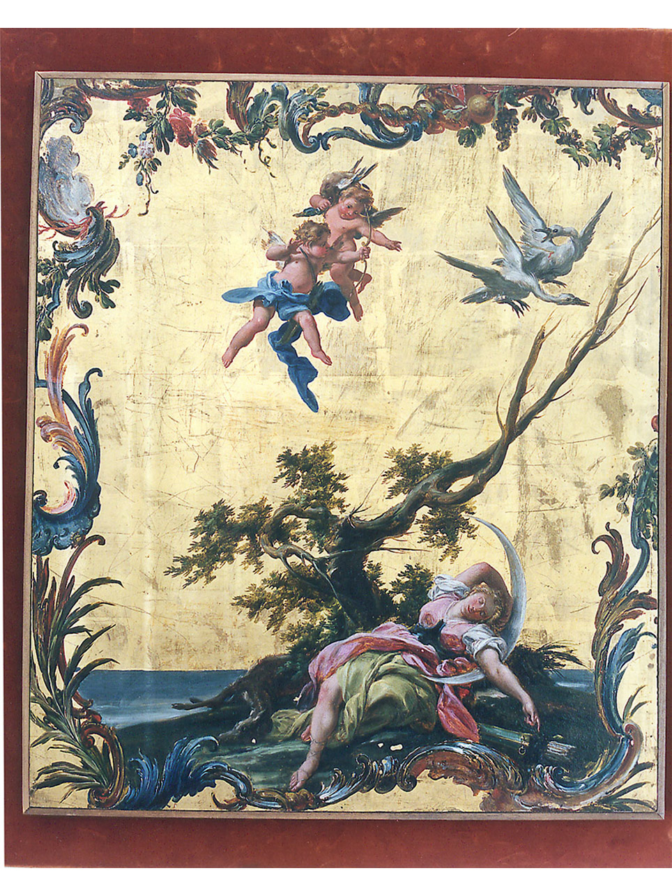 Diana dea della luna (dipinto) di Falciatore Filippo (sec. XVIII)