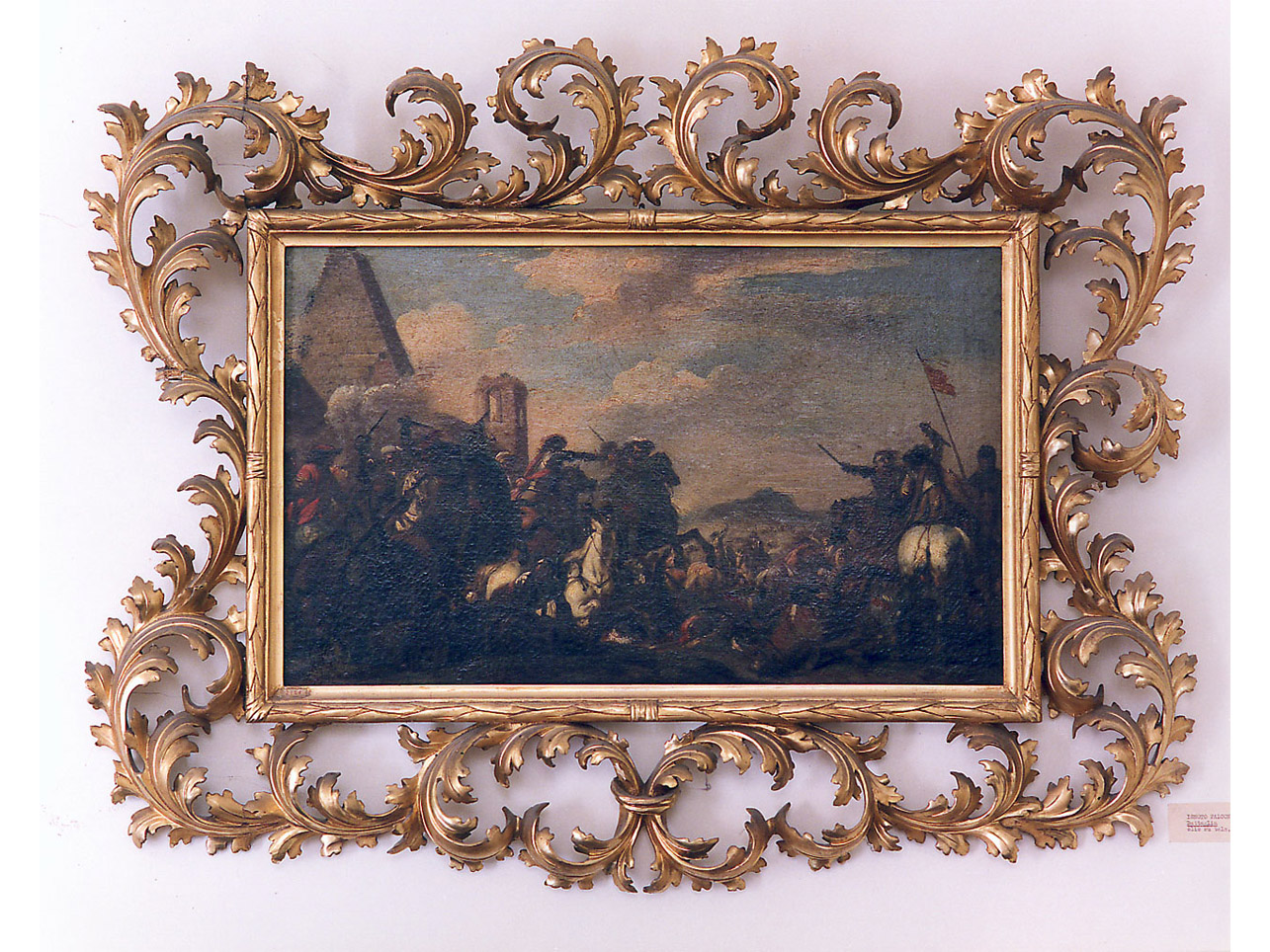scena di battaglia (dipinto) di Falcone Aniello (sec. XVII)