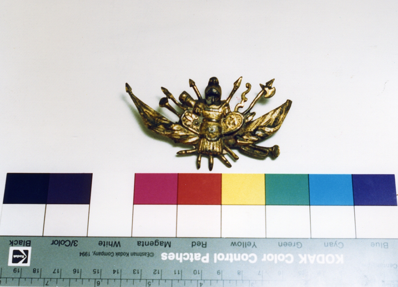 trofeo di armi (placca) - bottega napoletana (sec. XIX)