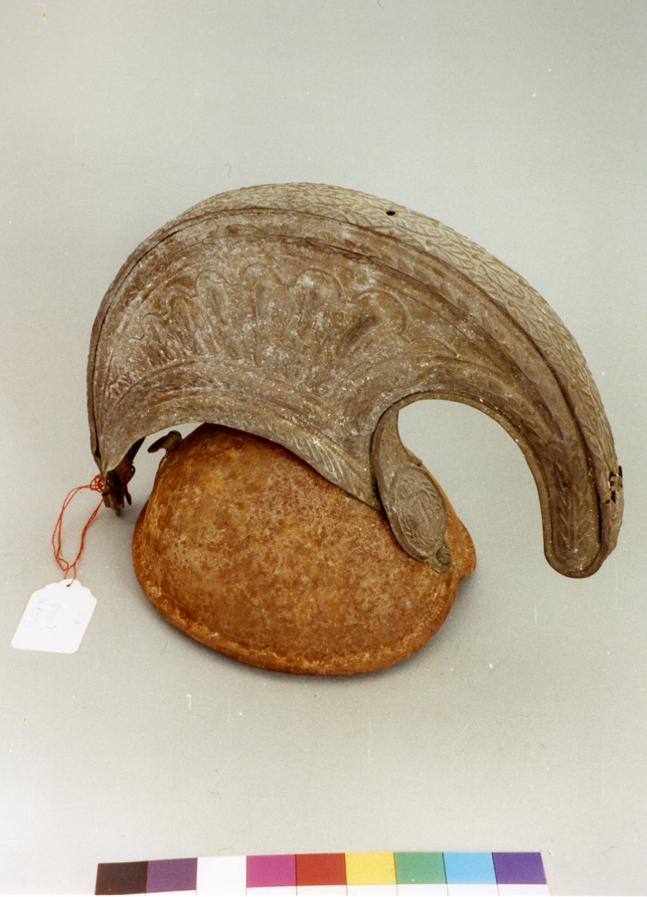 elmo, frammento - bottega napoletana (sec. XIX)