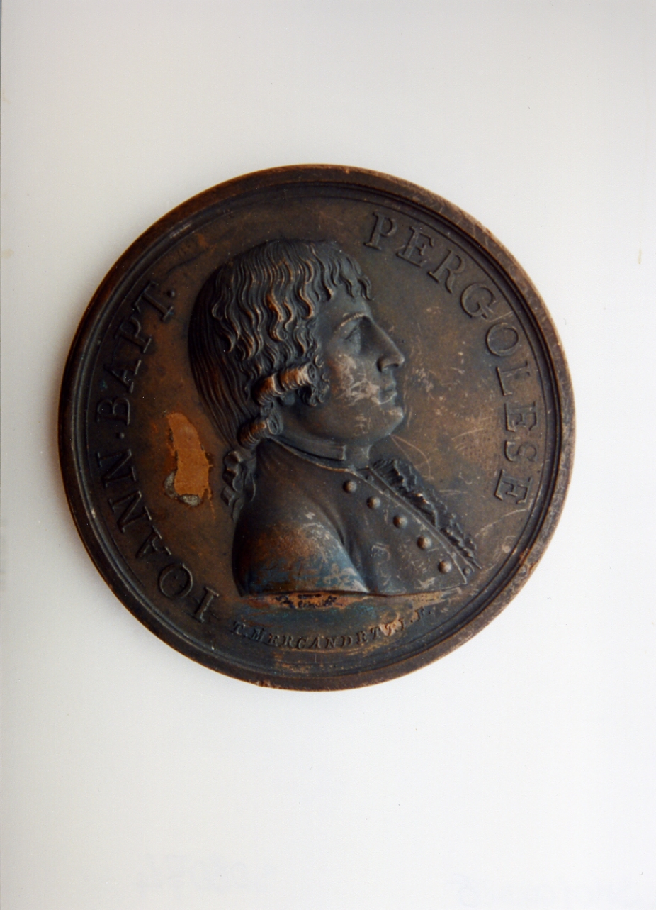 ritratto d'uomo (medaglia) di Mercandetti Tommaso (sec. XIX)