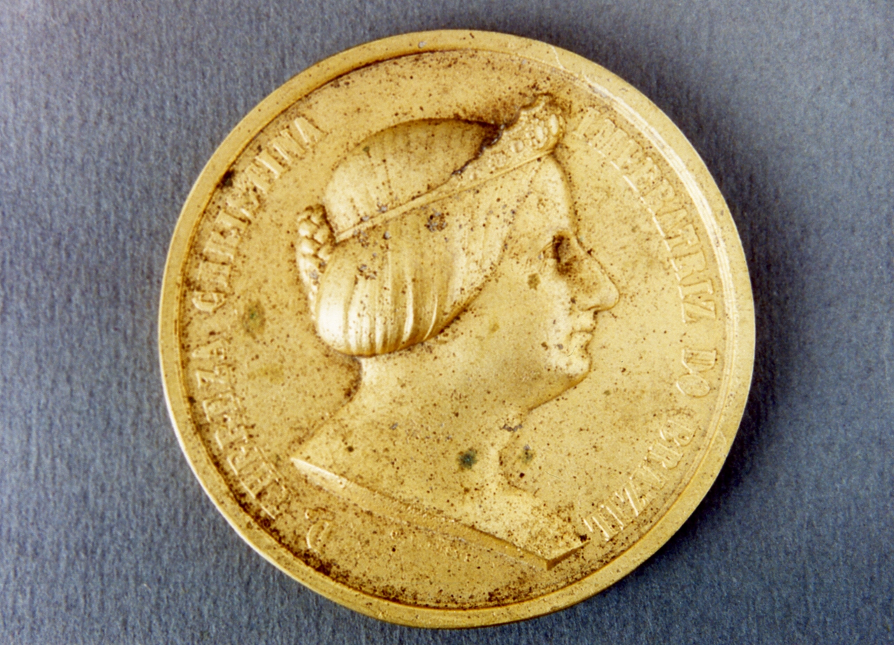 ritratto di donna (medaglia) - manifattura brasiliana (sec. XIX)