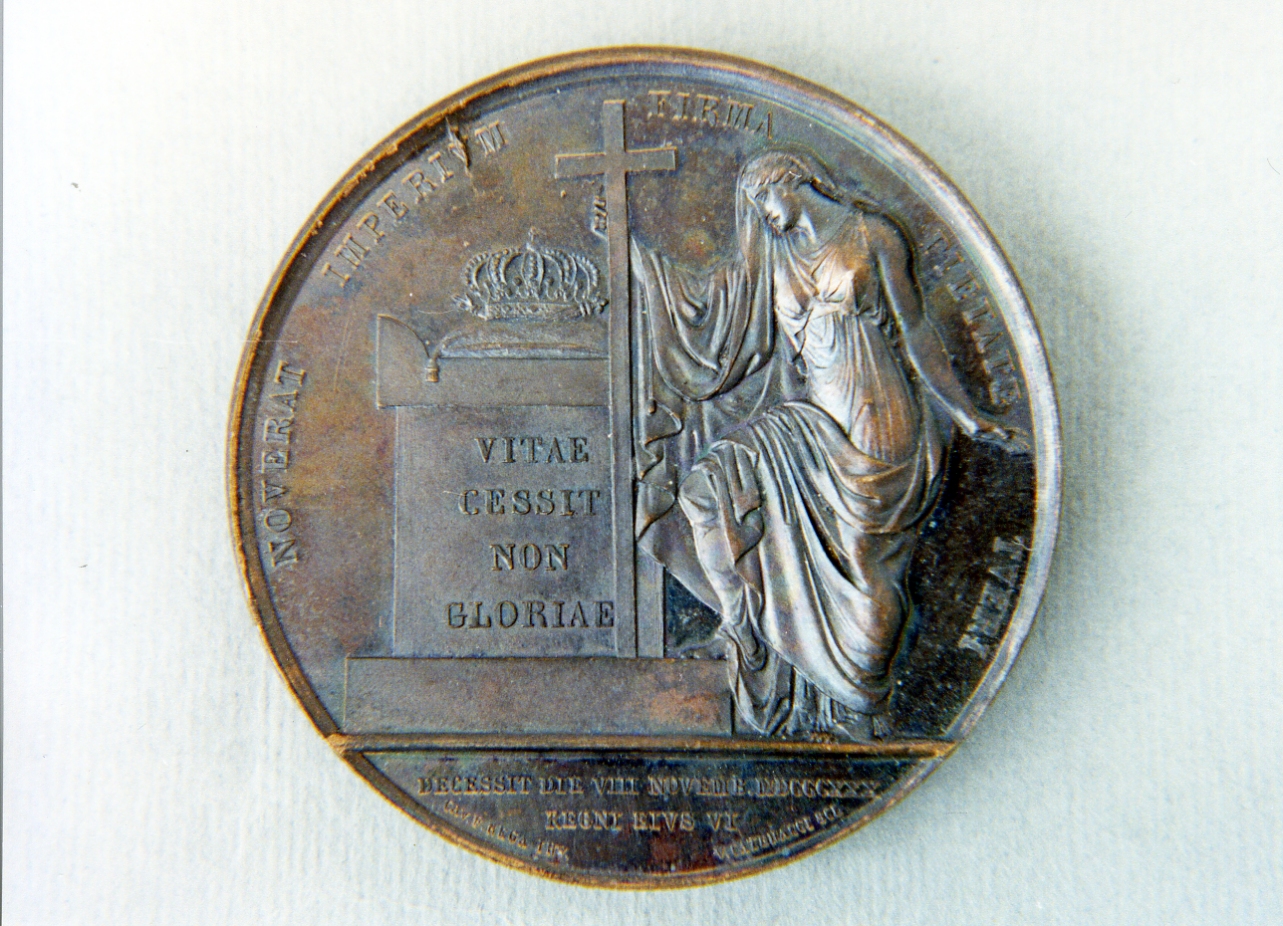 ritratto d'uomo (medaglia) di Catenacci Vincenzo, Rega Filippo (sec. XIX)