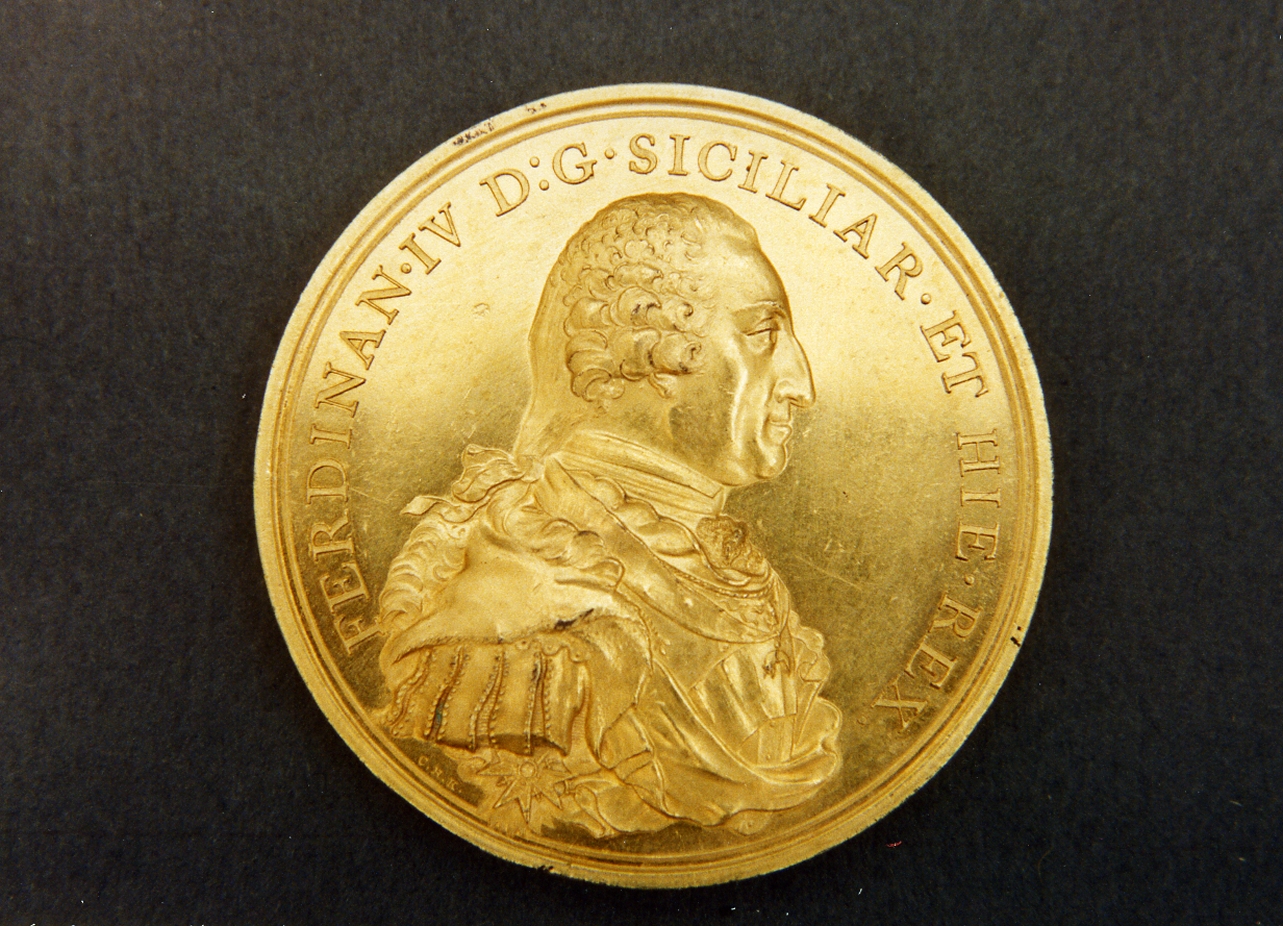 ritratto d'uomo (medaglia) - bottega tedesca (sec. XVIII)