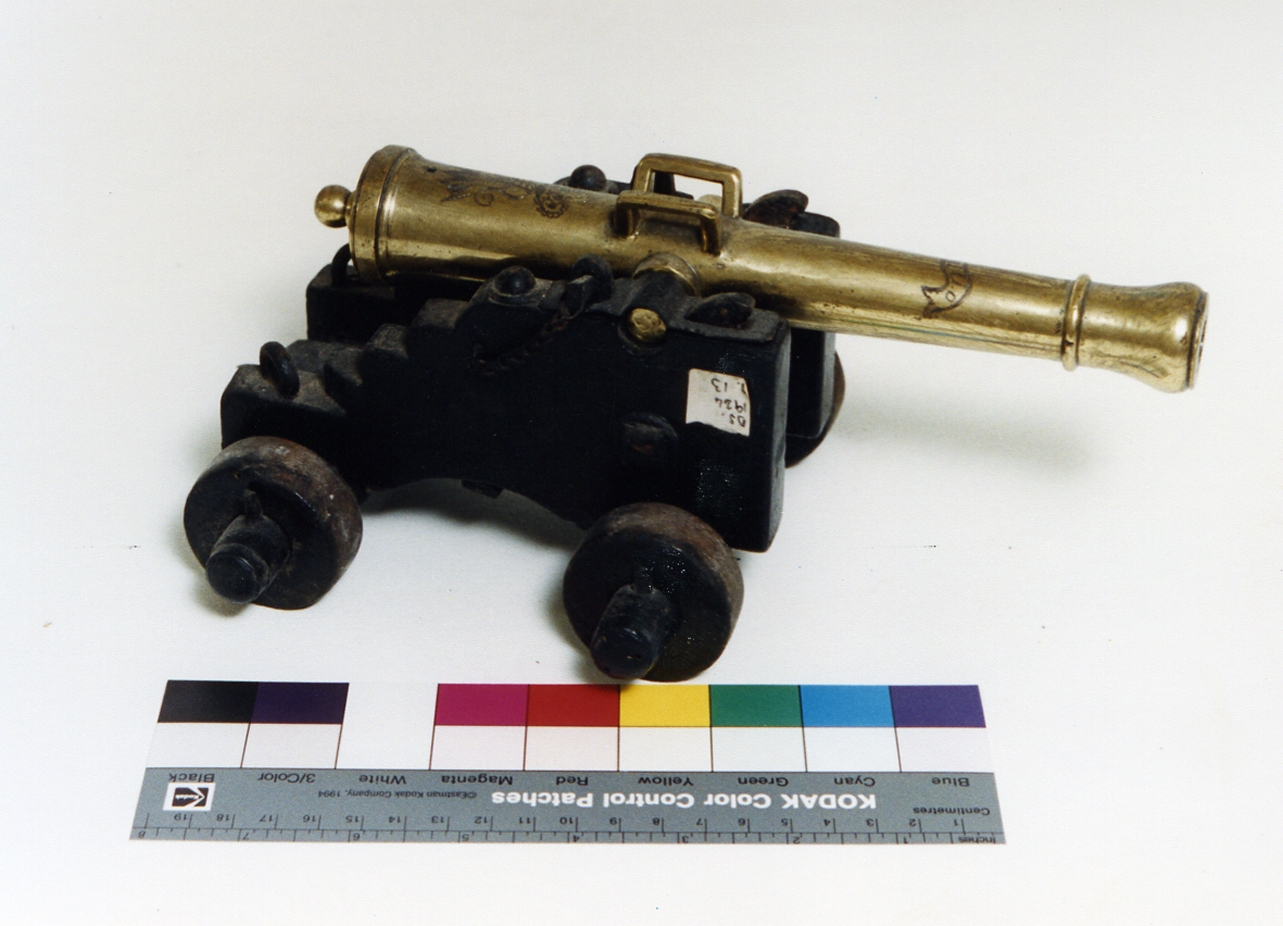 modellino di cannone - bottega napoletana (sec. XIX)