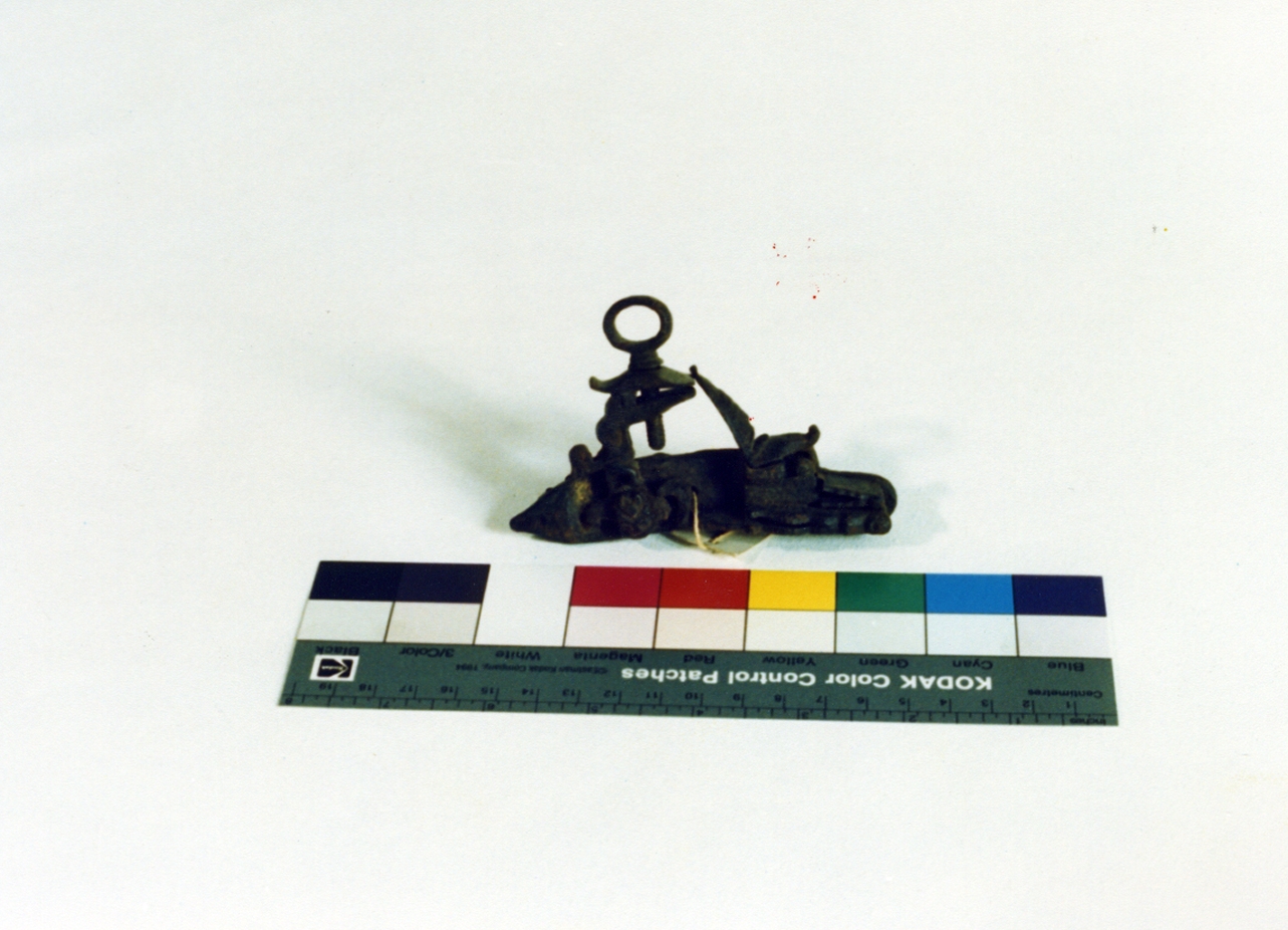 piastrina di pistola - bottega napoletana (secc. XVIII/ XIX)