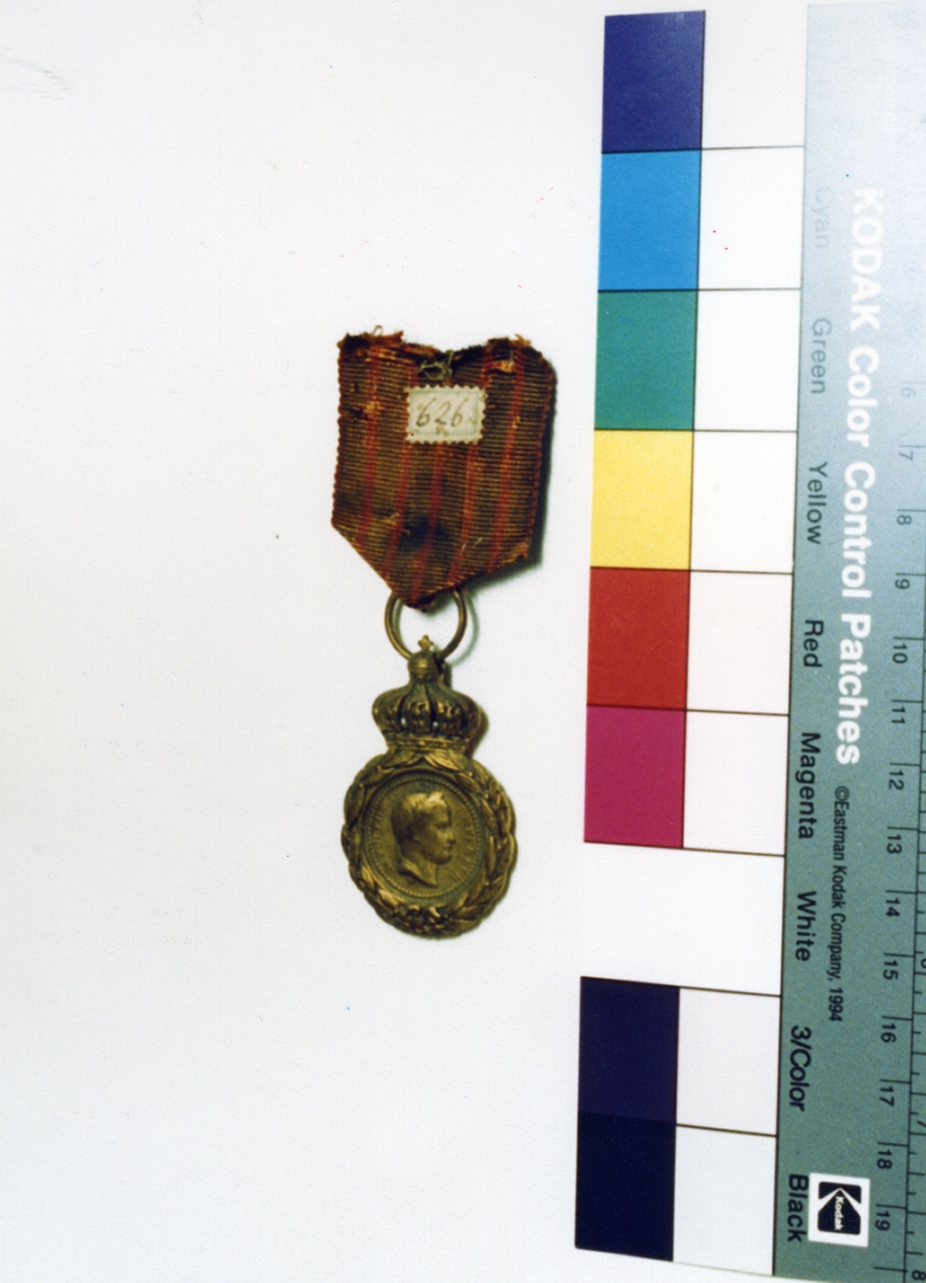 ritratto d'uomo (medaglia) - bottega francese (sec. XIX)