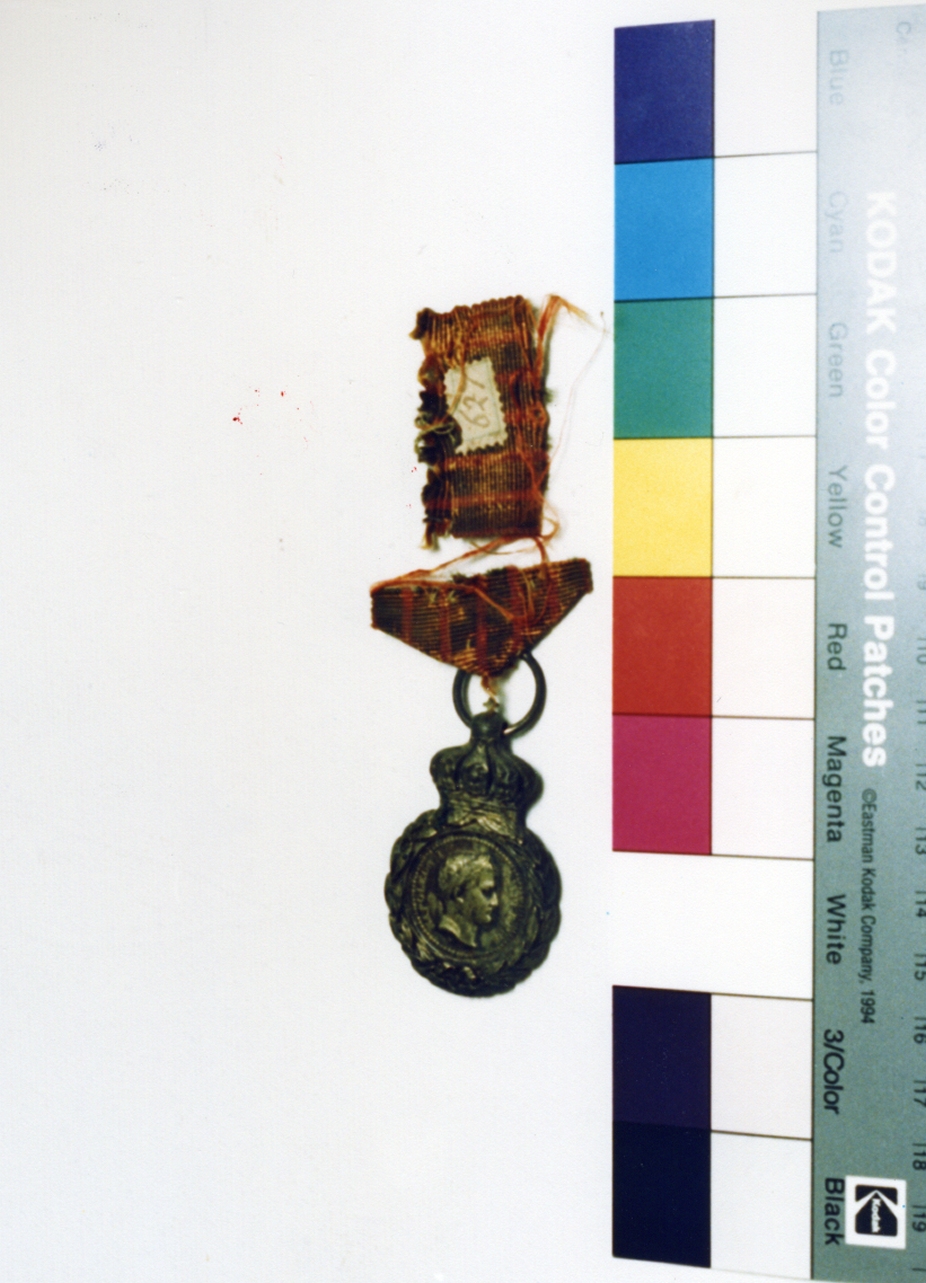 ritratto d'uomo (medaglia) - bottega francese (sec. XIX)