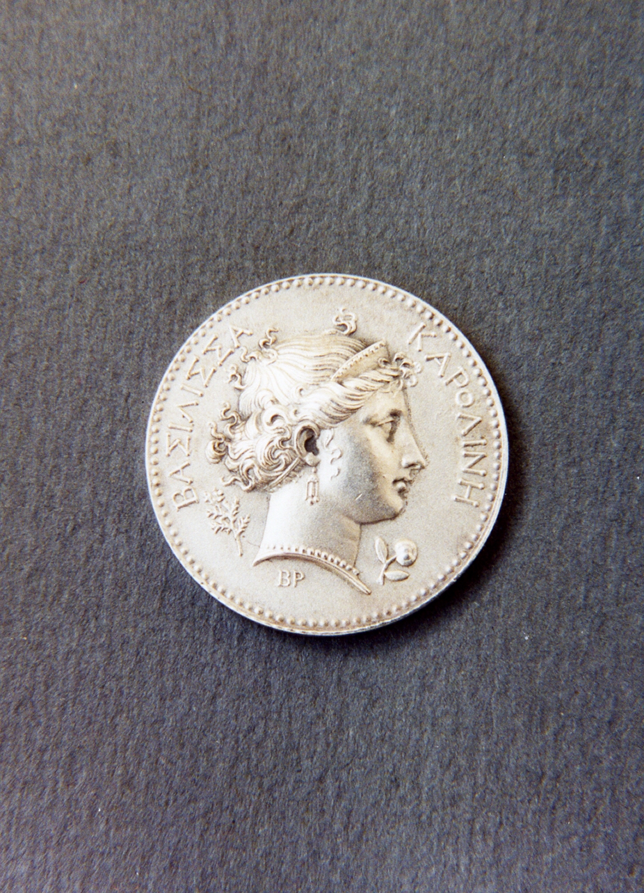 ritratto di donna (medaglia) - bottega francese (sec. XIX)