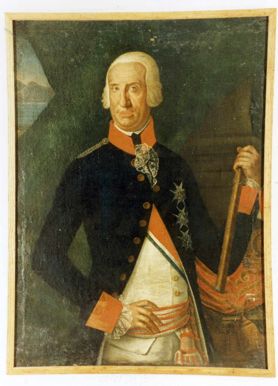 ritratto d'uomo (dipinto) - ambito napoletano (sec. XVIII)