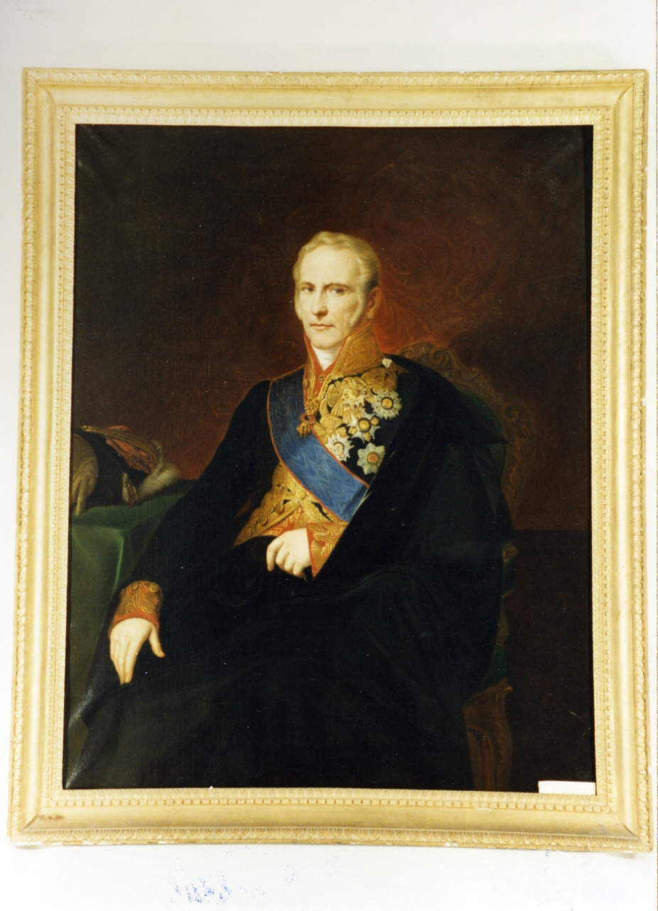 ritratto d'uomo (dipinto) di Picqué Charles (sec. XIX)