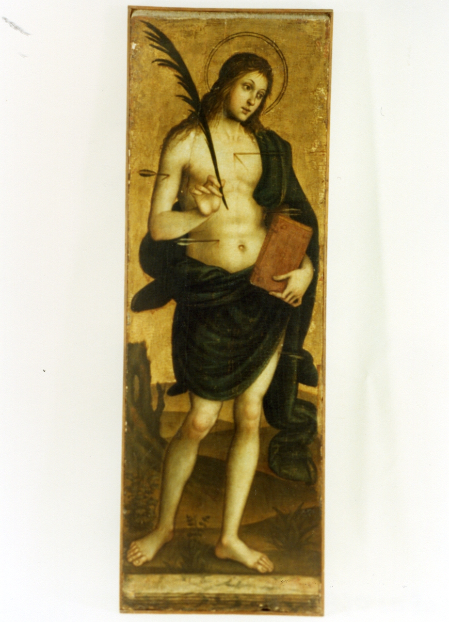 San Sebastiano (polittico, elemento d'insieme) di Sparano Stefano (sec. XVI)
