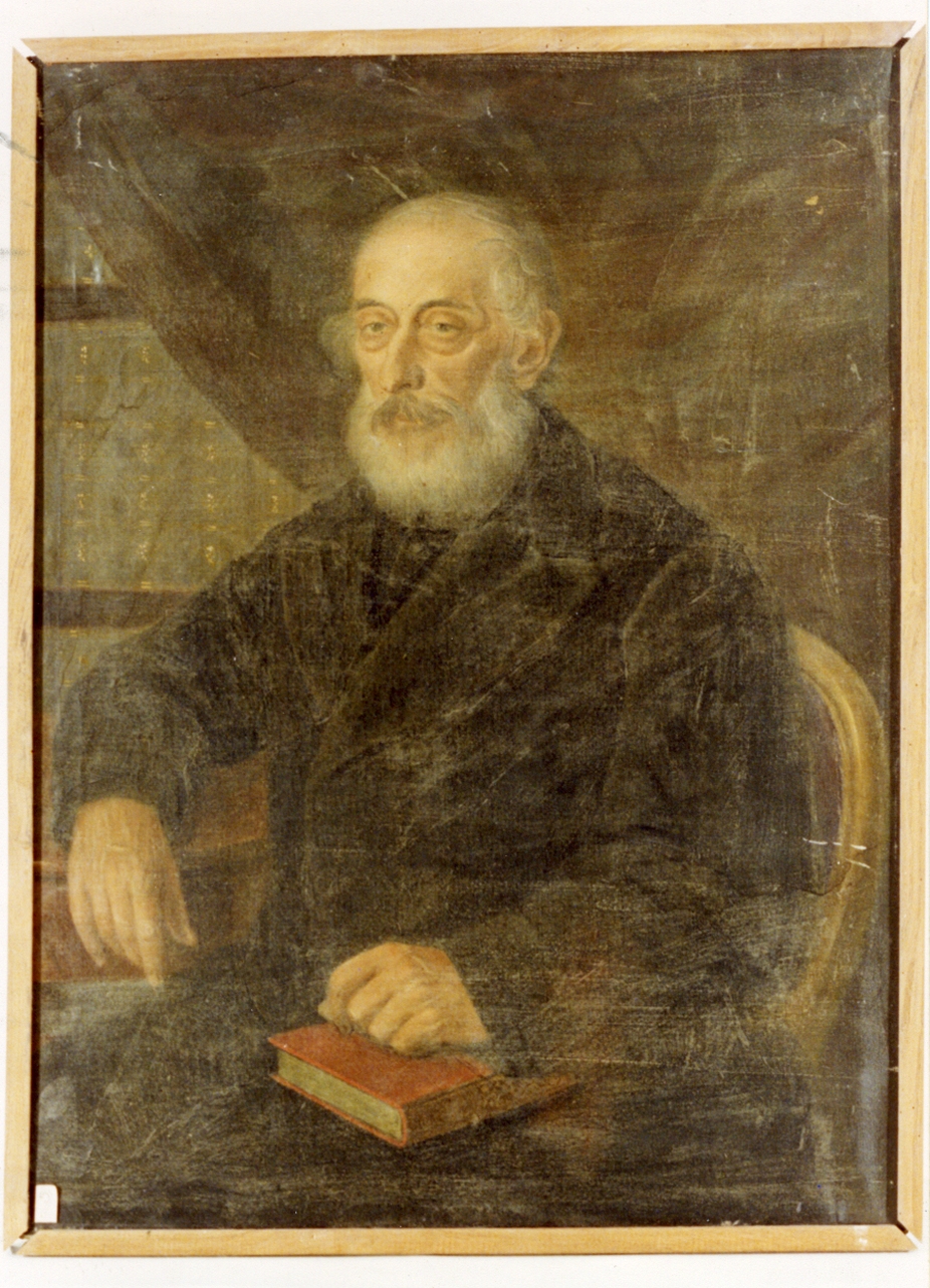 ritratto d'uomo (dipinto) - ambito napoletano (sec. XIX)