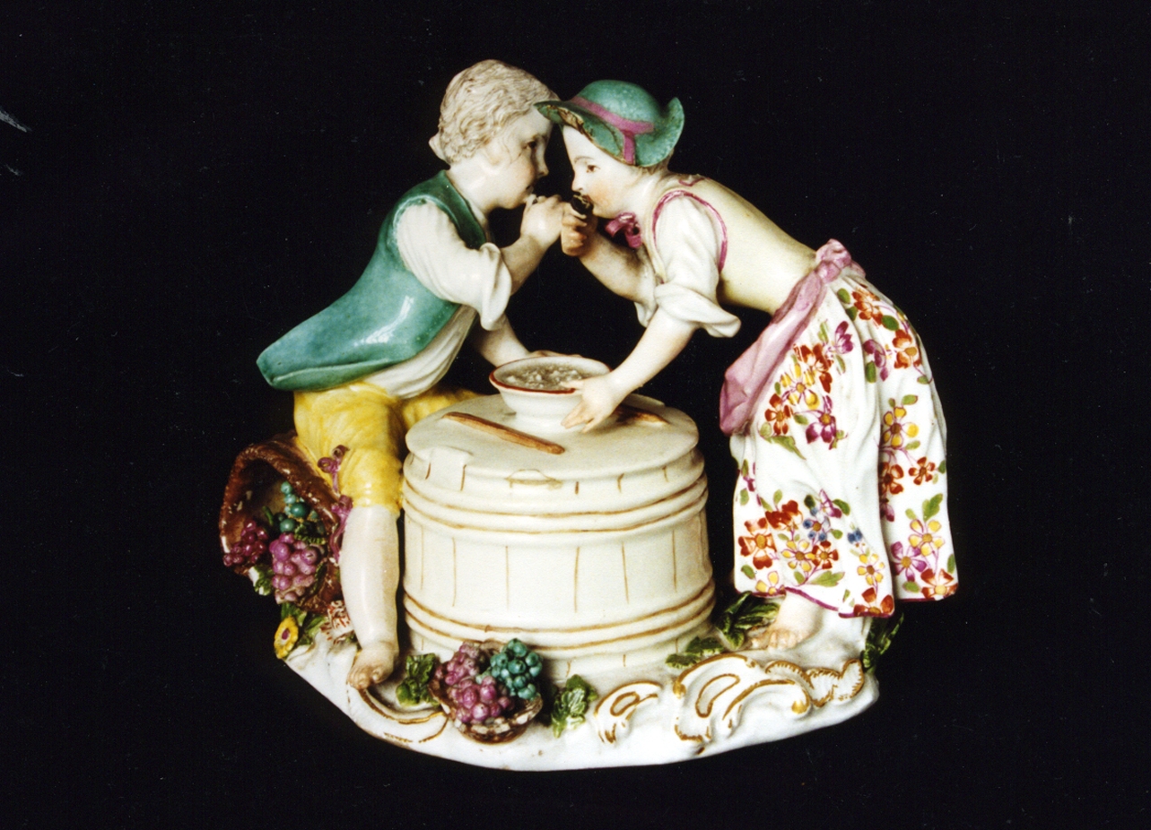 scena campestre (scultura miniaturistica) - manifattura di Meissen (sec. XVIII)