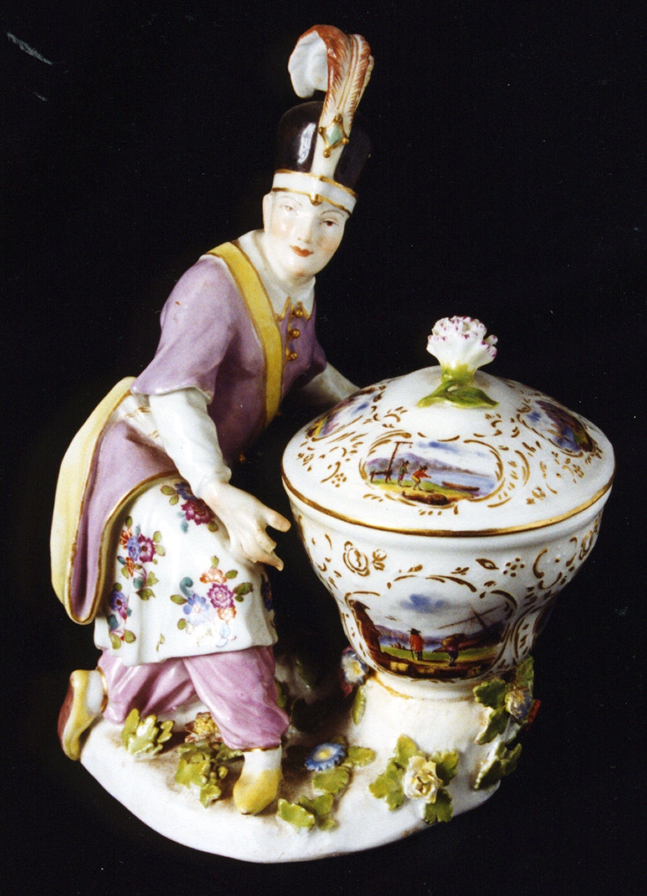 giovane orientale (bomboniera) - manifattura di Meissen (sec. XVIII)