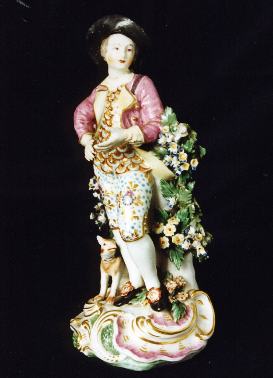 figura maschile (statuetta) - manifattura di Chelsea (sec. XVIII)