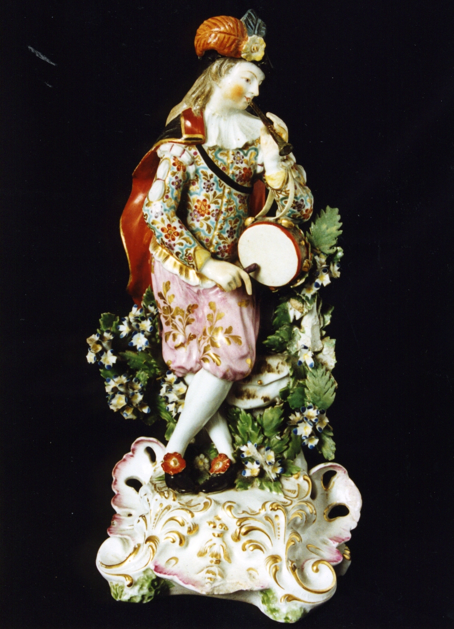 musico (statuetta) - manifattura di Chelsea (sec. XVIII)