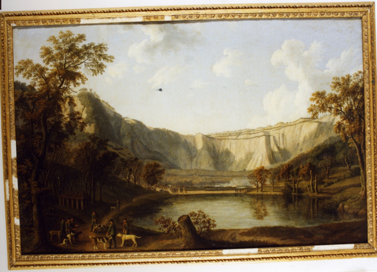 scena di caccia (dipinto) di Hackert Philipp (sec. XVIII)