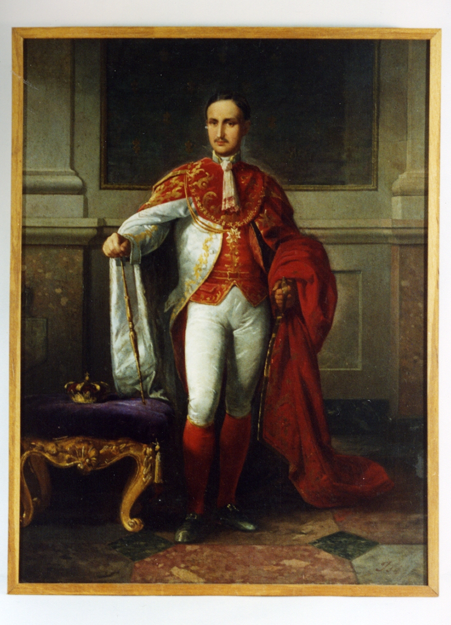 ritratto d'uomo (dipinto) di Isè Giuseppe - ambito napoletano (sec. XIX)