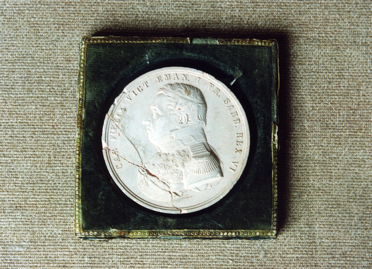 custodia per medaglia - bottega italiana (sec. XIX)