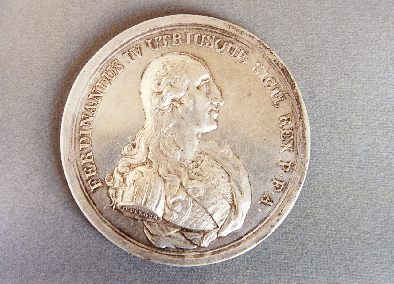 ritratto d'uomo (medaglia) di Perger Domenico (sec. XVIII)