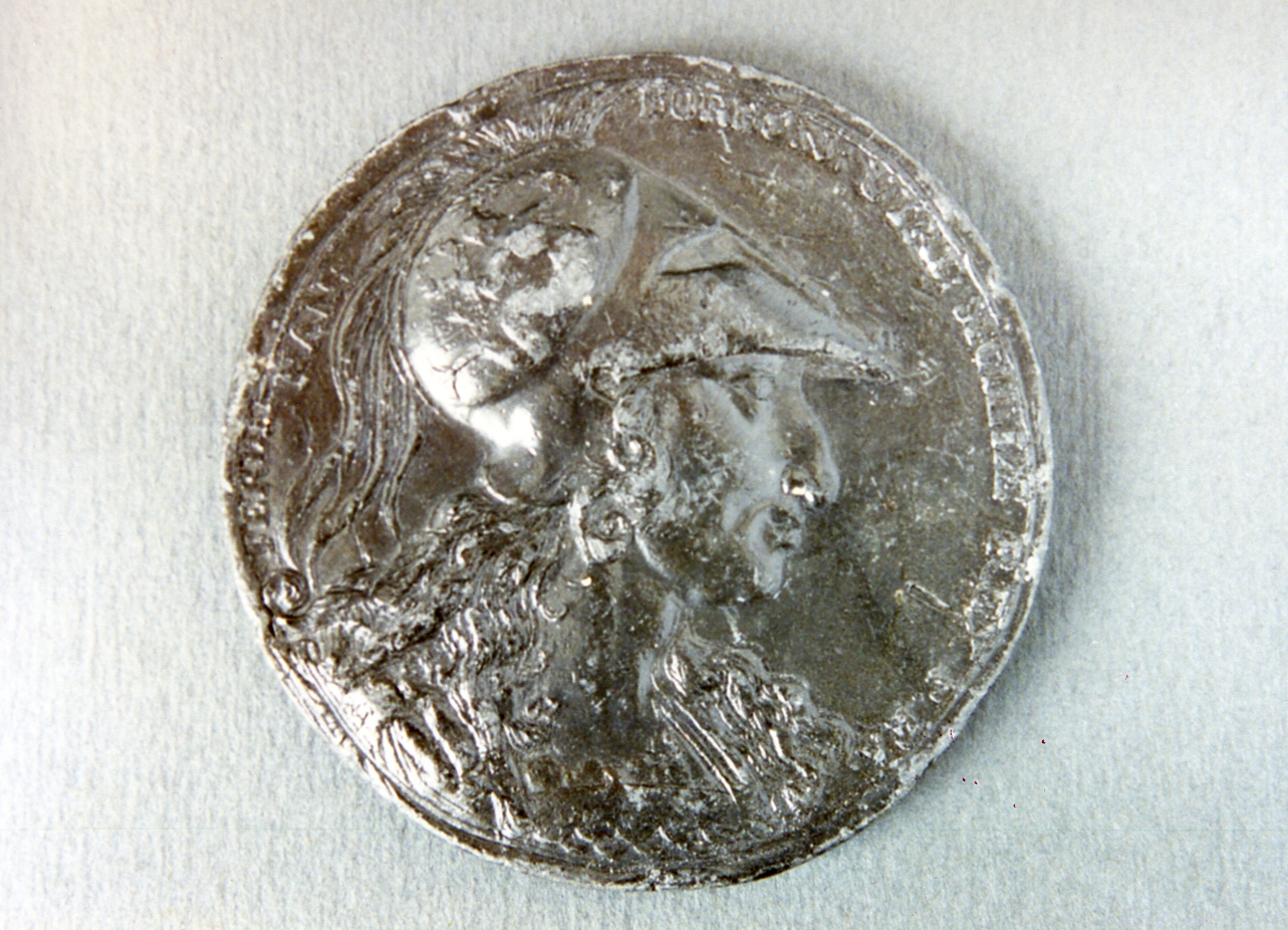 ritratto d'uomo (medaglia) - bottega italiana (sec. XIX)