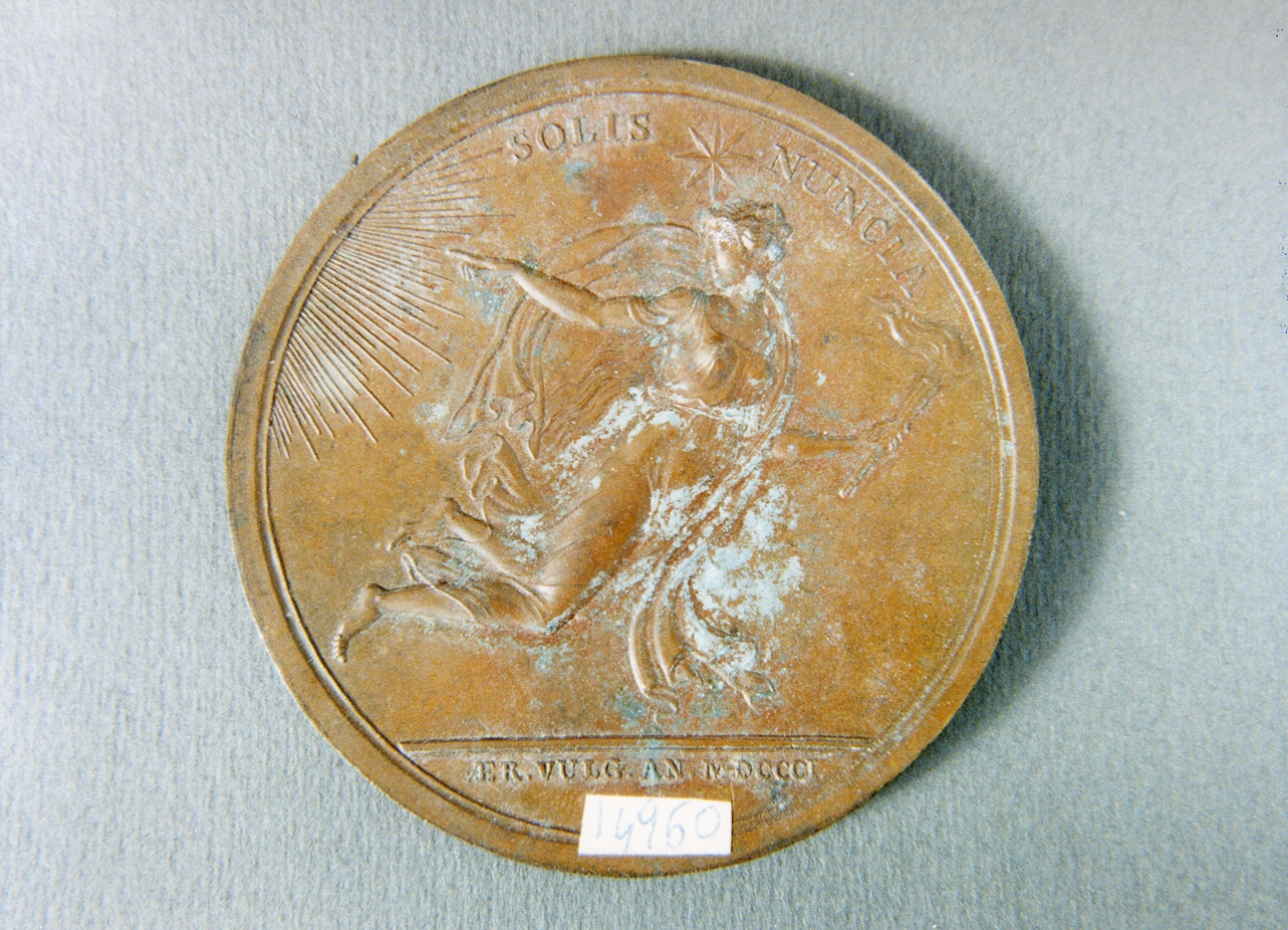 ritratto d'uomo (medaglia) - bottega italiana (sec. XIX)
