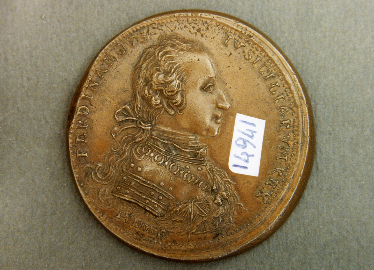 ritratto d'uomo (medaglia) - bottega italiana (sec. XVIII)
