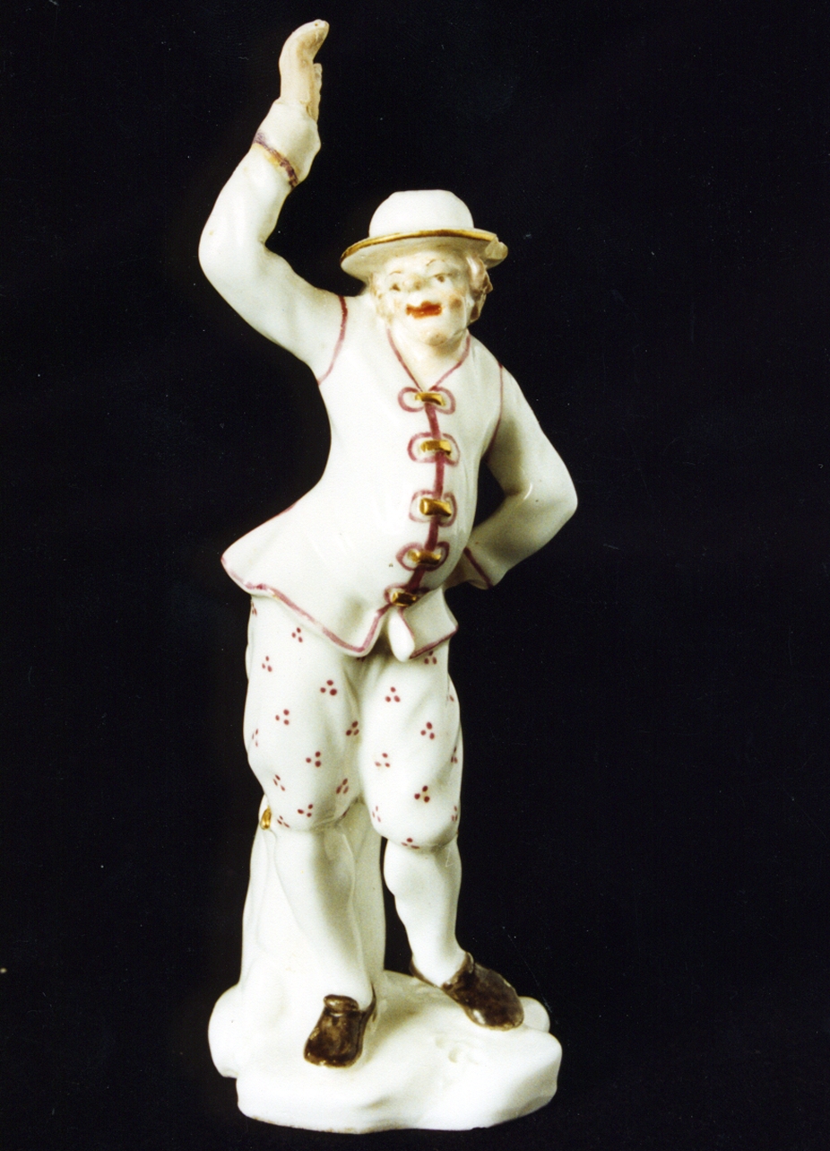 maschera (statuetta) - Real Fabbrica di Napoli (sec. XVIII)