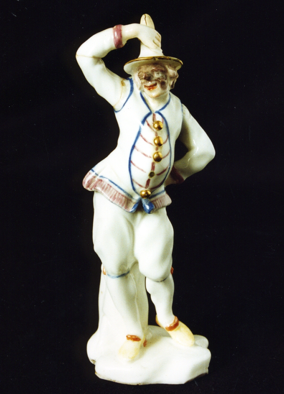 maschera (statuetta) - Real Fabbrica di Napoli (sec. XVIII)