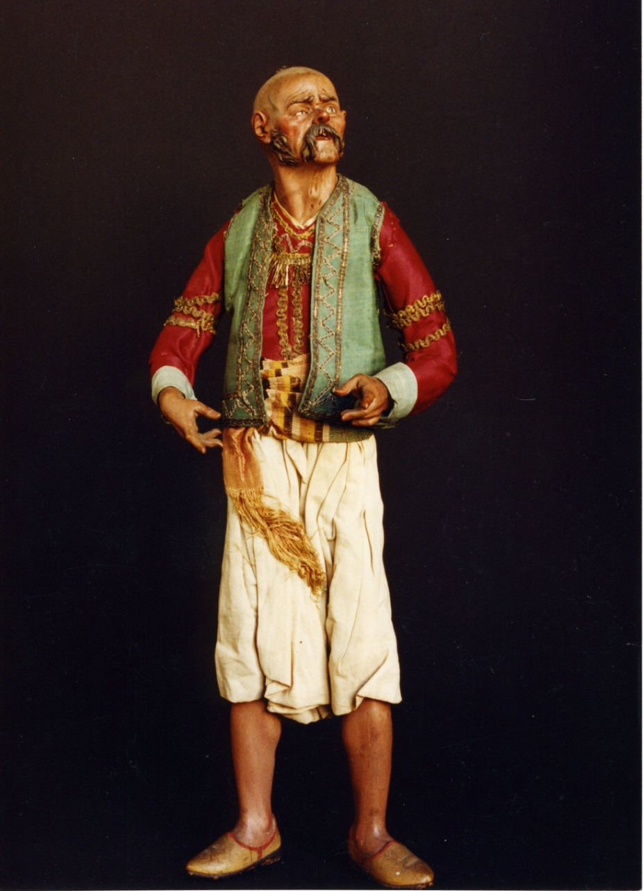 figura maschile (statuetta di presepio) - bottega napoletana (secc. XVIII/ XIX)