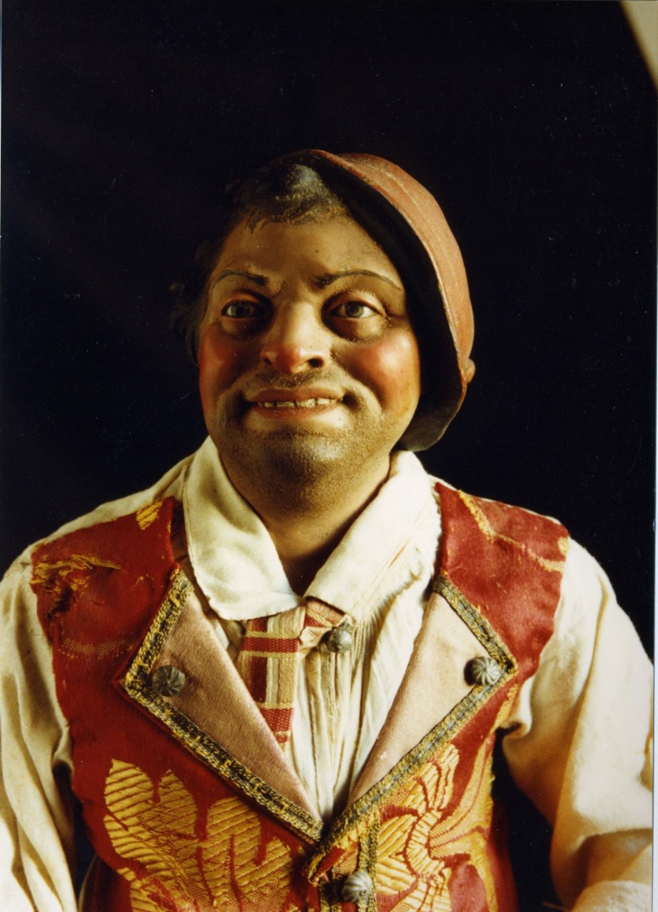 figura maschile (statuetta di presepio) - bottega napoletana (fine/inizio secc. XVIII/ XIX)
