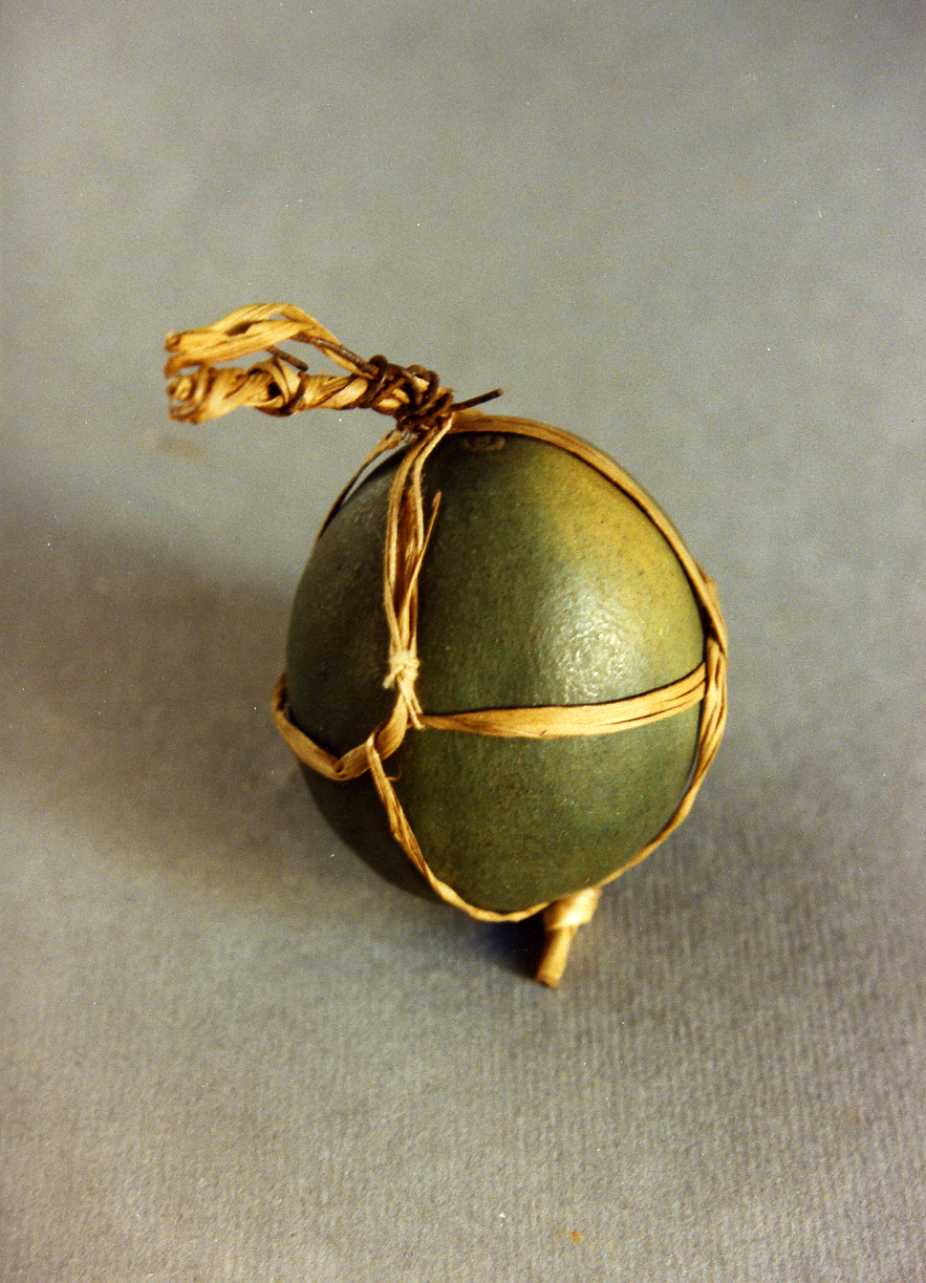 melone verde (scultura miniaturistica) - bottega napoletana (secc. XVIII/ XIX)