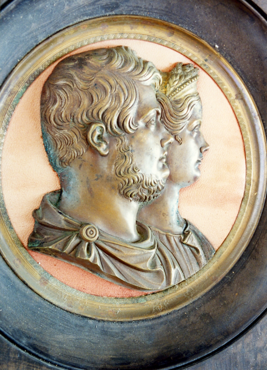 ritratto d'uomo (medaglione) - bottega italiana (sec. XIX)