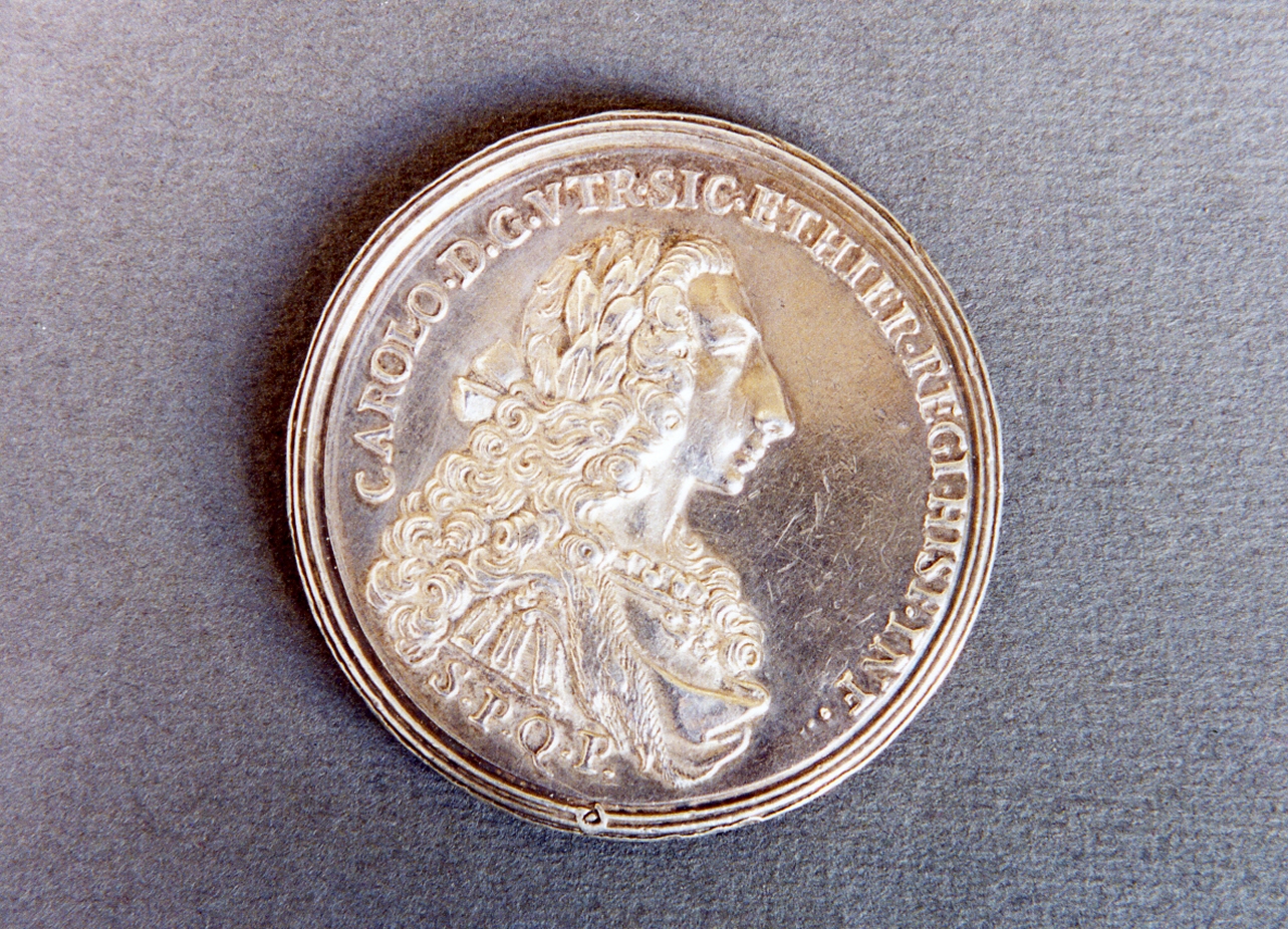 ritratto d'uomo (medaglia) - bottega italiana (sec. XVIII)