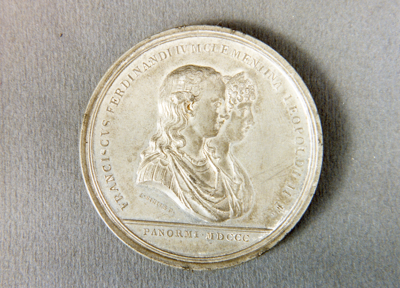 ritratto d'uomo (medaglia) - bottega italiana (sec. XIX)
