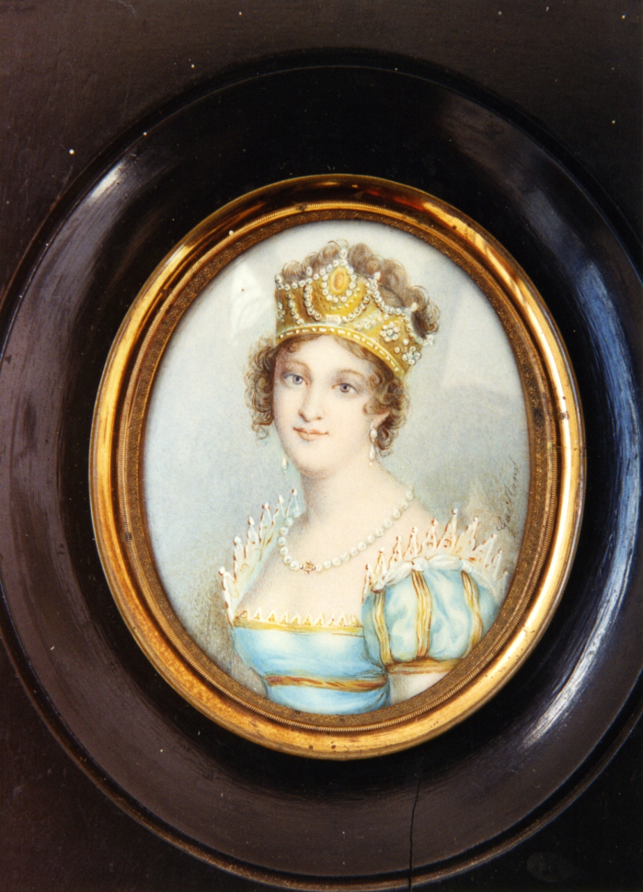ritratto di donna (miniatura) - ambito francese (sec. XIX)