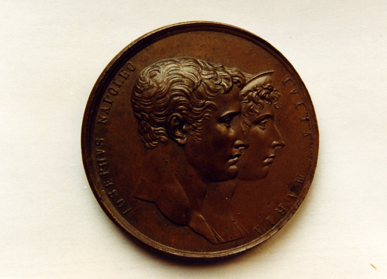 ritratto d'uomo (medaglia) - bottega italiana (sec. XIX)