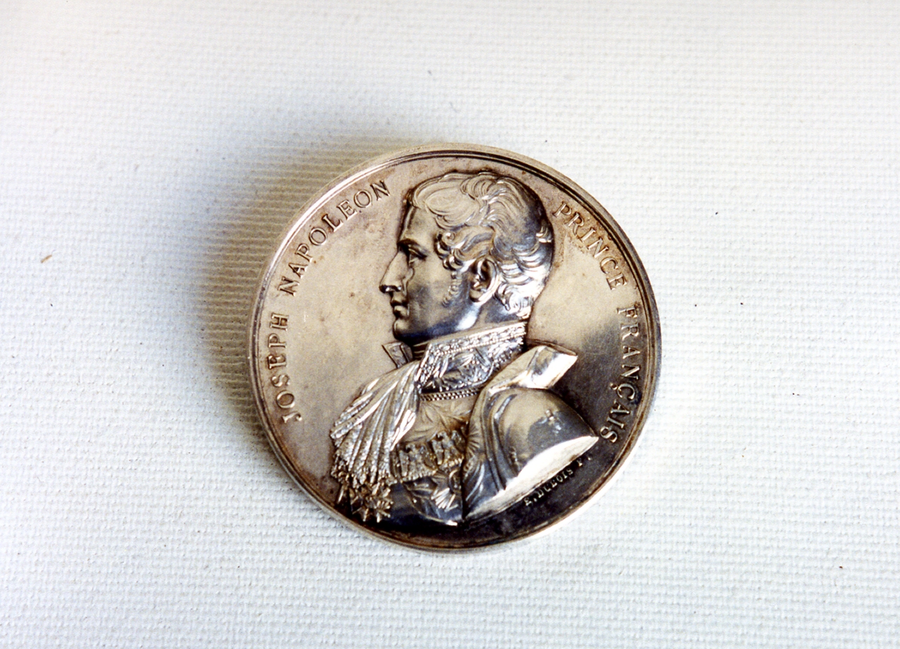 ritratto d'uomo (medaglia) - bottega francese (sec. XIX)