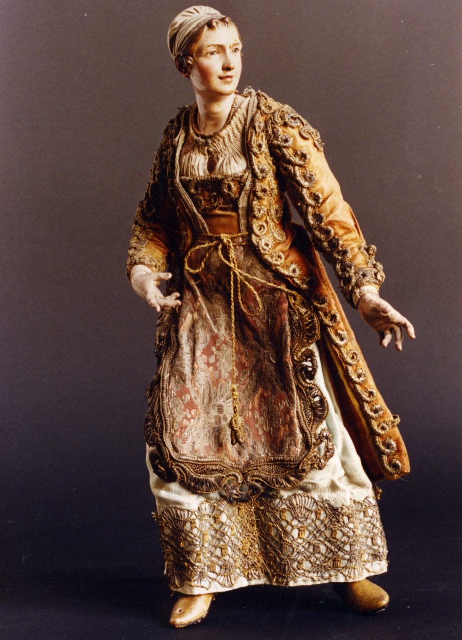 giovane donna (statuetta di presepio) di Mosca Lorenzo (seconda metà sec. XVIII)