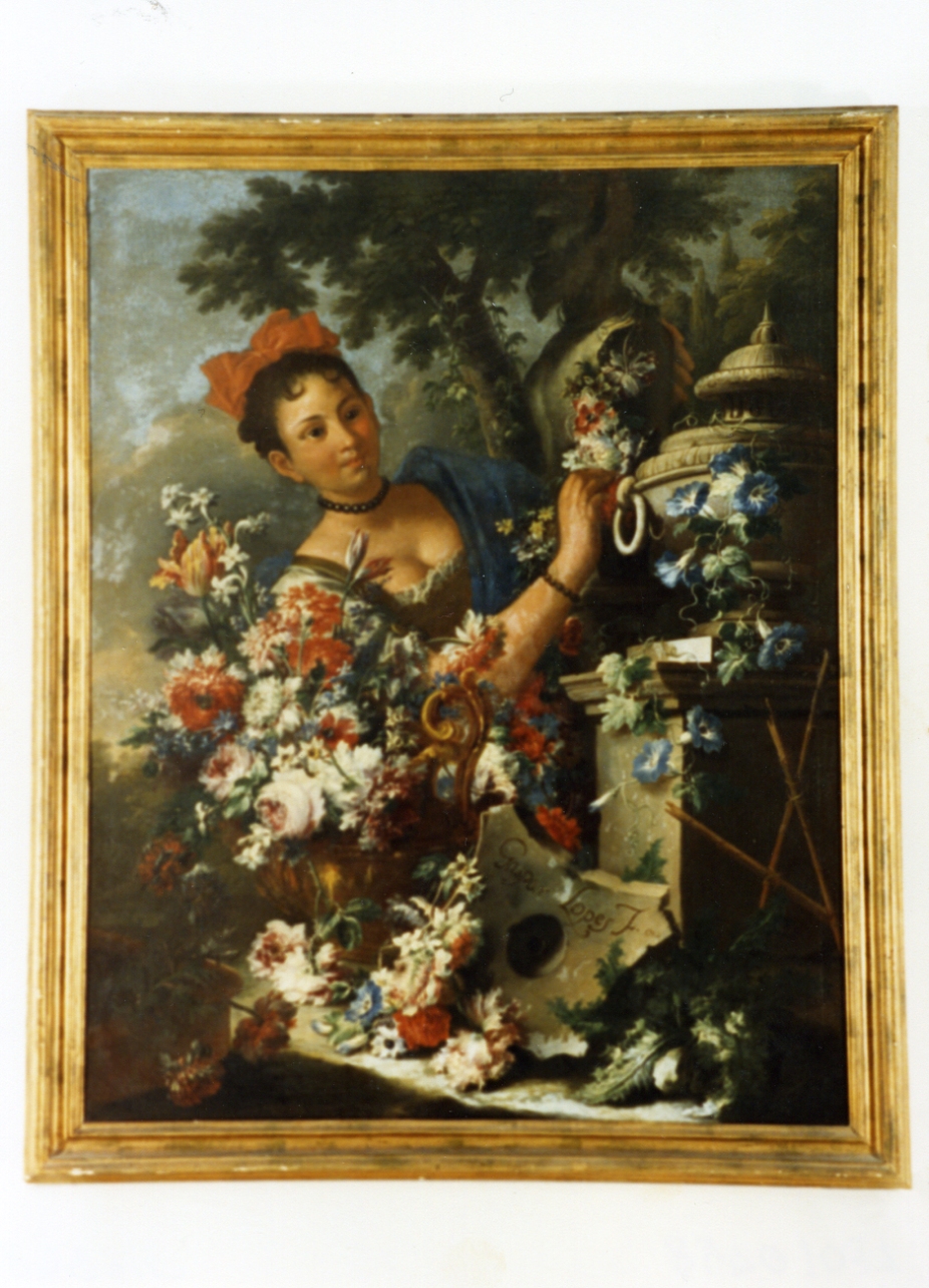figura femminile (dipinto) di Lopez Gaspare (sec. XVIII)