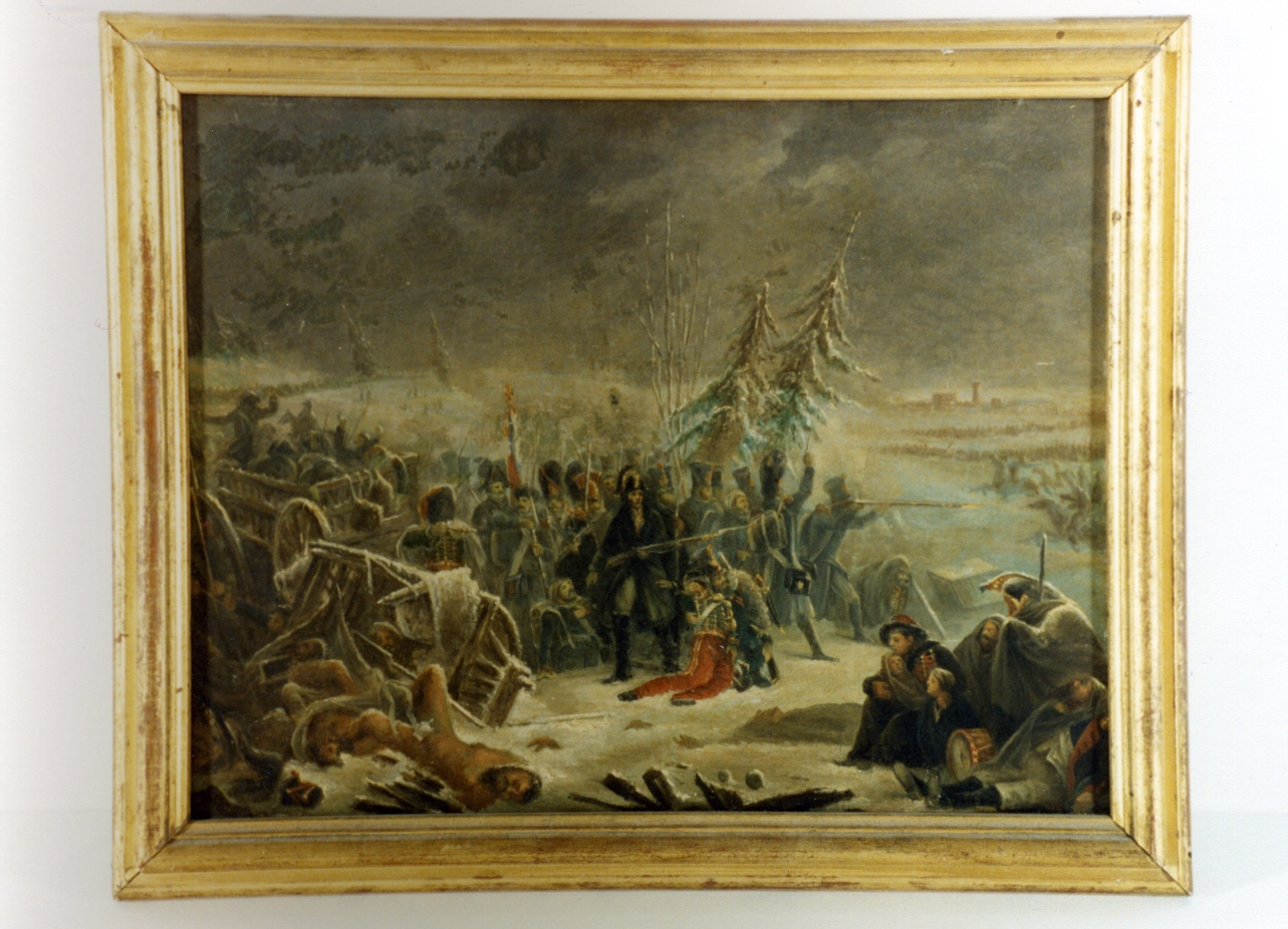 il Maresciallo Ney alla ritirata di Russia del 1812 (dipinto) - bottega italiana (sec. XIX)