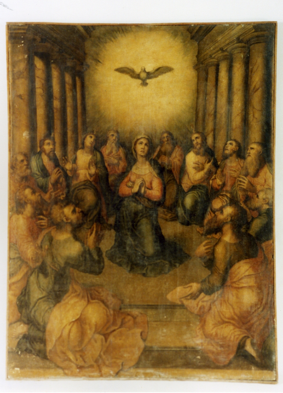 Pentecoste (dipinto) di Pino Marco detto Marco da Siena (terzo quarto sec. XVI)