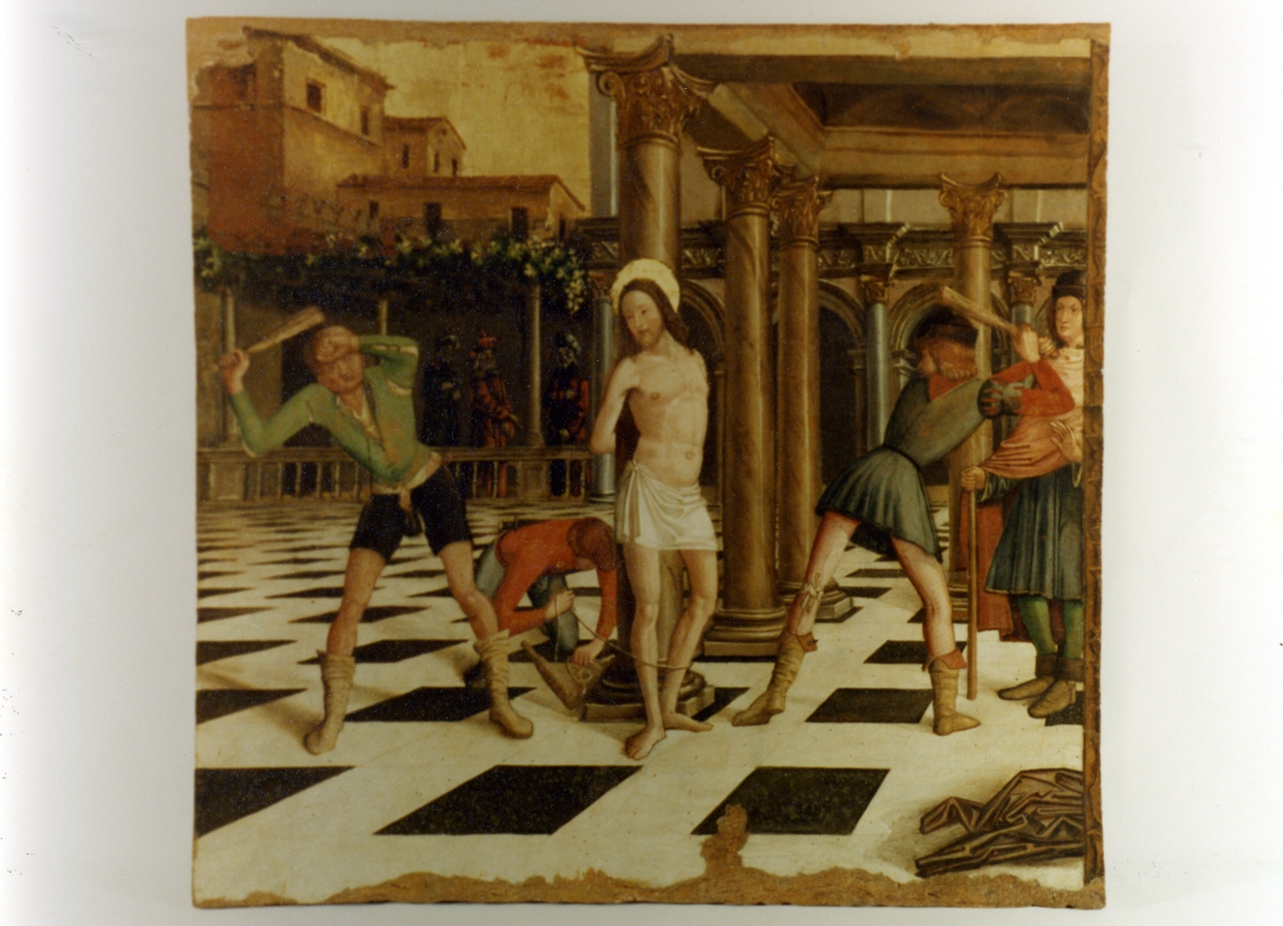 flagellazione di Cristo (dipinto) di Befulco Pietro (sec. XV)